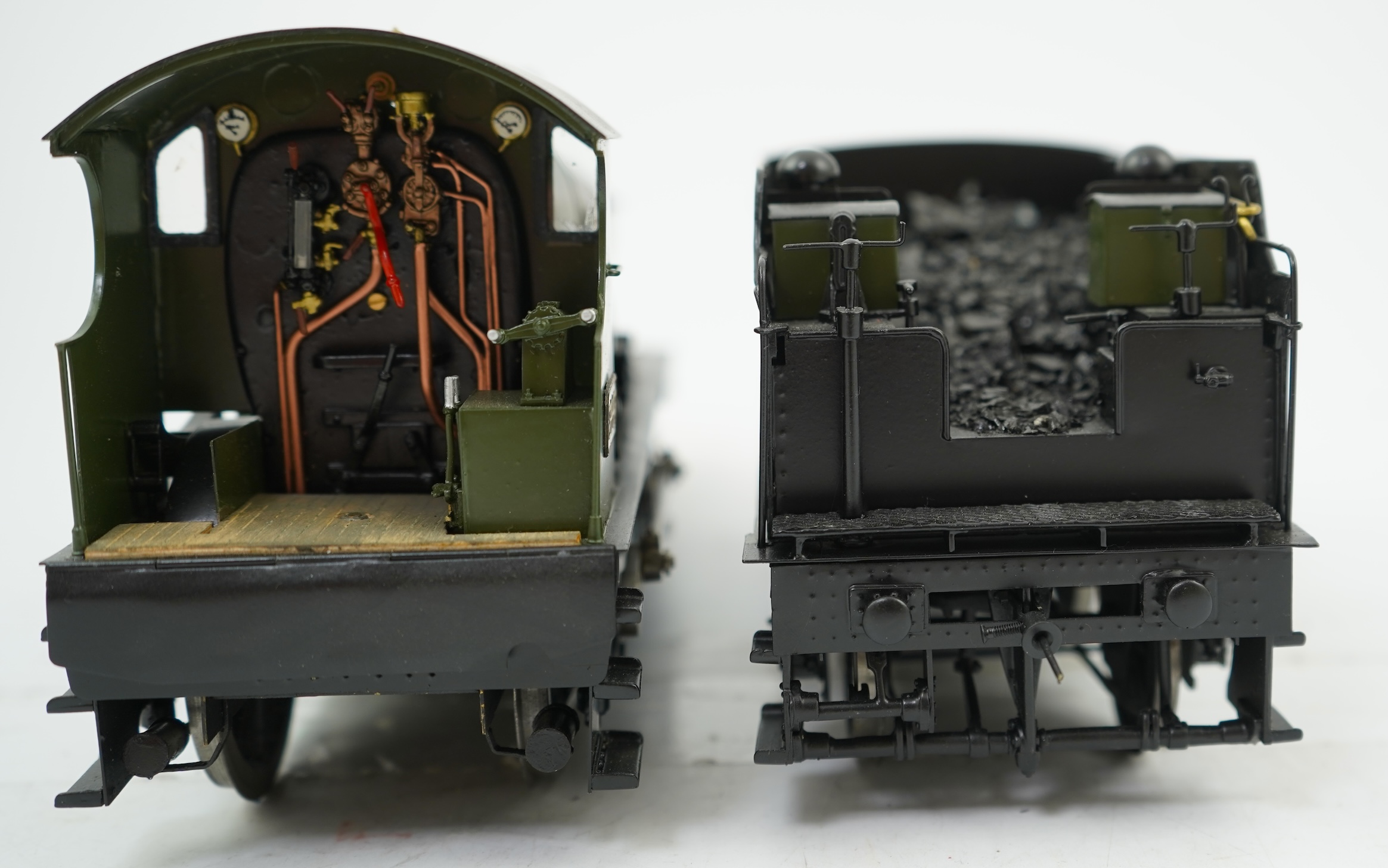 A Gauge One model, possibly kit built, of GWR Chaffinch 3443, 4-4-0 tender locomotive, the model is built to a very high level of detail and powered for two rail operation.